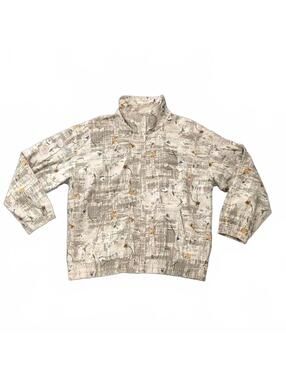 EVR Vintage Floral Print Silk Jacket L/XL Y2K